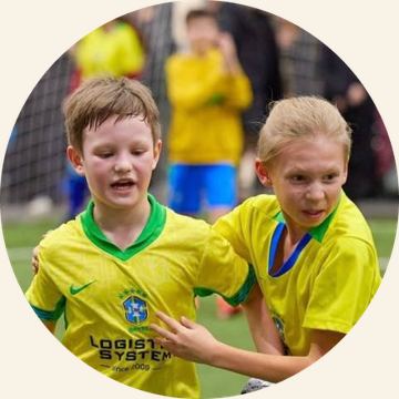 An awards ceremony for the academy’s young footballers