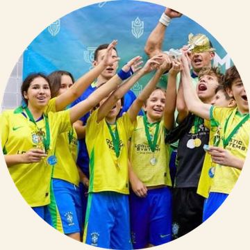 The academy’s young footballers at a tournament in Khimki